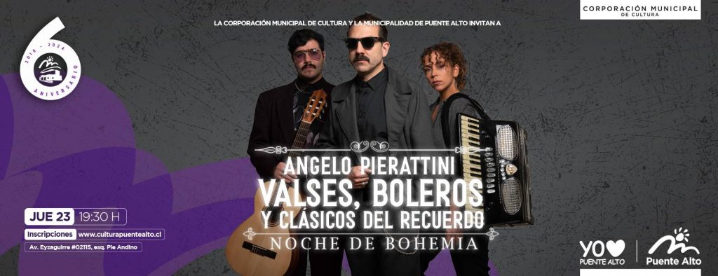 PUENTE ALTO VIVIRÁ UNA NOCHE BOHEMIA CON LOS VALSES Y BOLEROS DE ANGELO ...